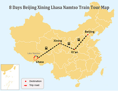 8 Days Beijing to Lhasa and Namtso Lake Tour