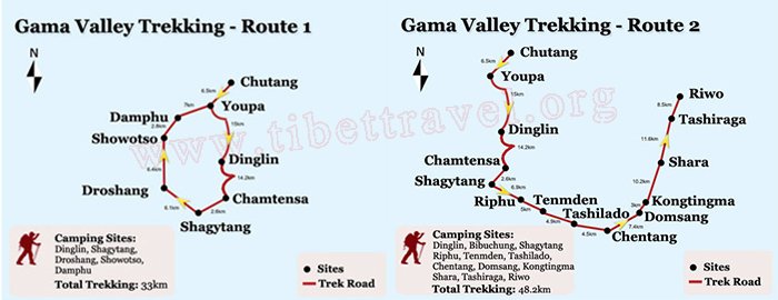 Everest to Gama Trek Map