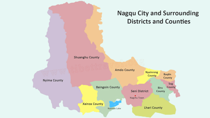 map of tibet nagqu city