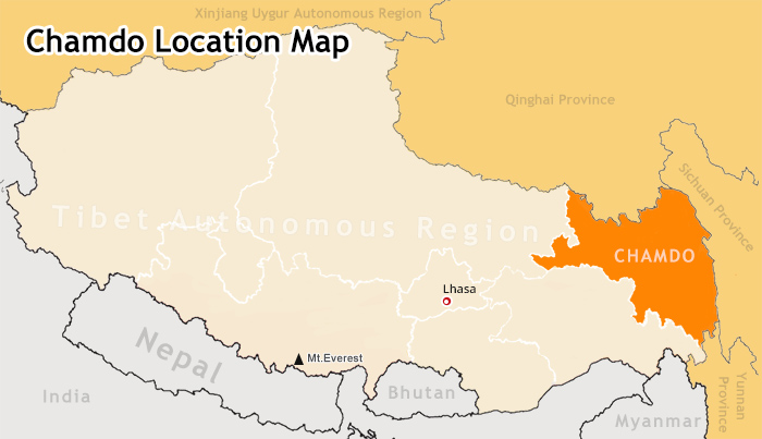 chamdo location map