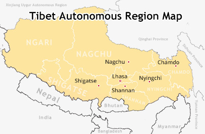 maps of Tibet