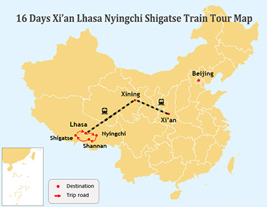 16 Days Xian to Lhasa and Nyingchi, Tsedang and Shigatse Tour