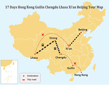 17 Days Best China Tibet Train Tour from Hong Kong