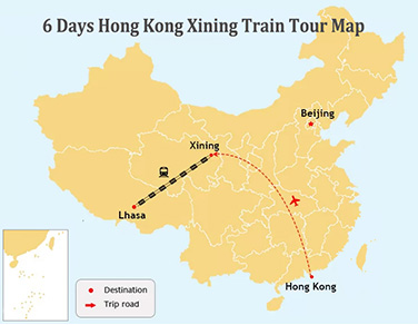 6 Days Lhasa Tour from Hong Kong by Train
