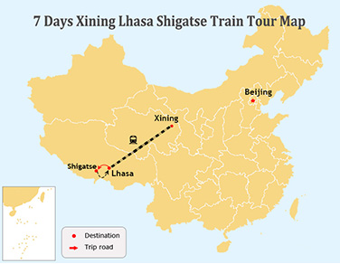 7 Days Xining and Central Tibet Culture Tour by Train