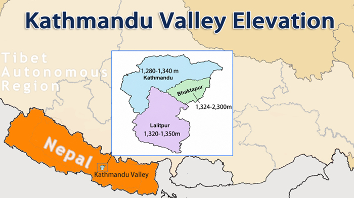 Kathmandu Valley Map