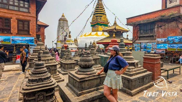 Solo female travelers traveling happily in Nepal