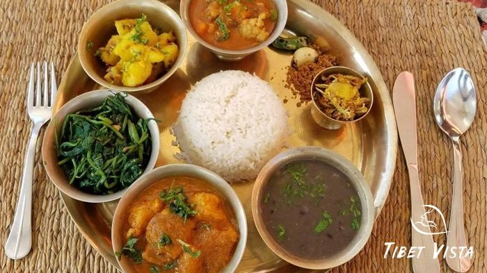 Try the Daal Bhaat, the staple food in Nepal