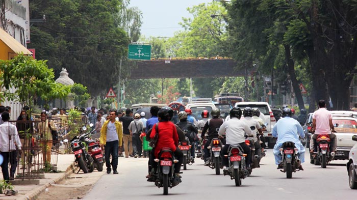 The city of Kathmandu was back on track. 