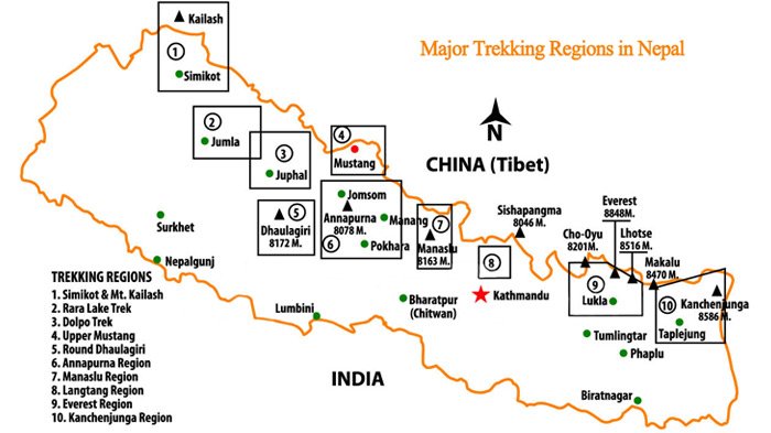 trekking regions in nepal