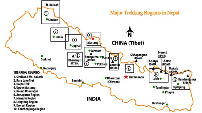 Trekking Regions in Nepal