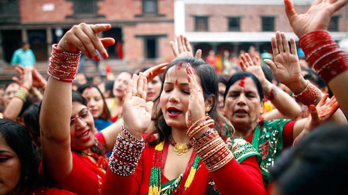 Teej Festival Nepal Womens Festival Teej Celebration In Nepal 8245