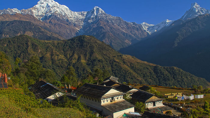 The beautiful Ghachok Village in Nepal