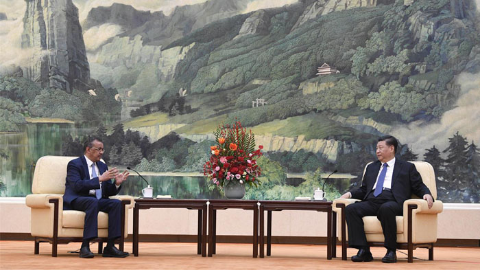 Director-General of WHO, met president Xi Jinping in Beijing this Jan