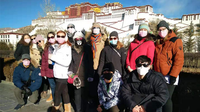 Our last tour group in Lhasa in early Jan. 2020