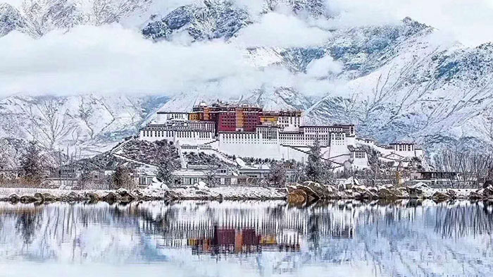 The Potala Palace in the Snow