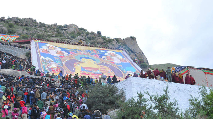 Shoton Festival Thangka Unveiling