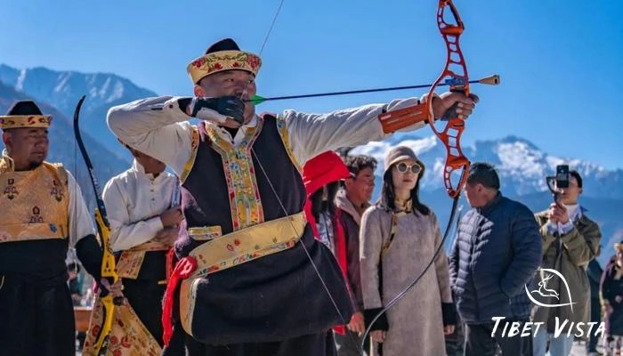 archery competition during Gongbu Tibetan New Year