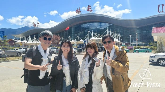 Nyingchi Mainling Airport where tourists arrive