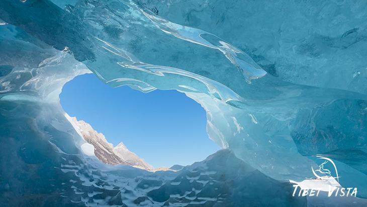Blue ice cave