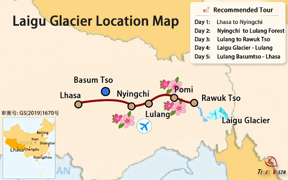 laigu-glacier-location-map