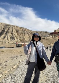 Traveler photo: As the days get warmer in late April, our beloved guests travel further north into Ngari prefecture and explore Guge kingdom ruins. (April 2026)