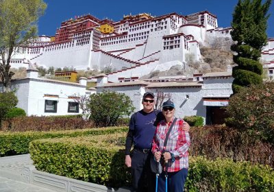 Traveler photo: Our beloved guests take pictures in front of the Potala Palace, the most iconic landmark of Tibet. (April 2026)	
