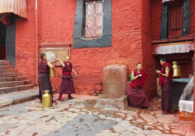 Traveler photo: Monks in a temple in Lhasa.
(April 2025)