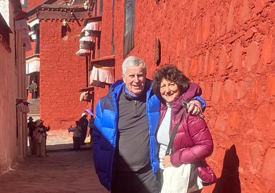 Traveler photo: Our beloved guests explore the Tashilunpo monastery, the largest monastery in Shigatse. (April 2026)	