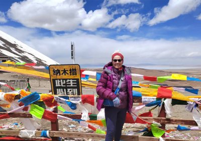 Traveler photo: When traveling with Tibet Vista, you will have a lot of opportunities to hang the Tibetan praying flags at the mountain passes. (April 2026)	