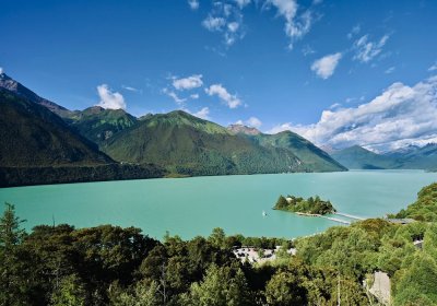 Traveler photo: The stunning blue water of Basumtso lake in Nyingchi, one of the holy lakes in eastern Tibet. (August 2026)	