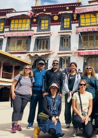Traveler photo: Group photo at Drepung monastery, the largest monastery in Lhasa. (August 2026)	