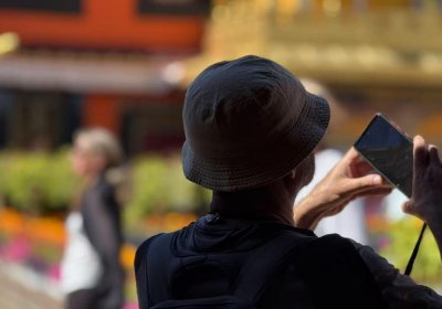 Traveler photo: Our beloved guest explores Jokhang Temple, the spiritual heart of Tibet. (August 2025)