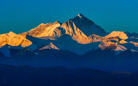 Traveler photo: Sunset over Mount Everest, seen clearly from Gawula Mountain Pass. (August 2025)