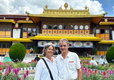 Traveler photo: In August, Norbulingka, the Dalai Lama’s summer palace, is adorned with flowers and lush greenery. (August 2025)
