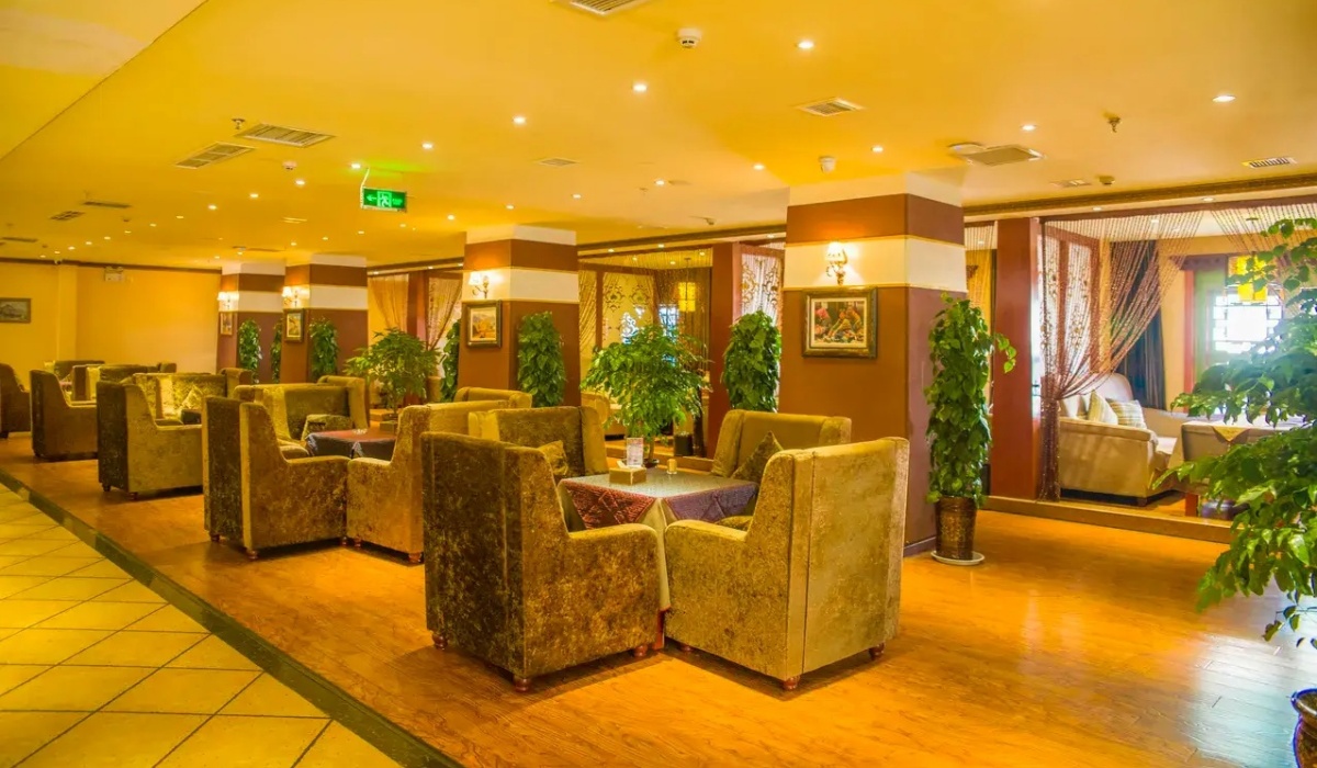 Restaurant interior at Lhasa Shangbala Hotel
