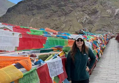 Traveler photo: During a Tibet tour, you will have a lot of opportunities to hang the colorful Tibetan praying wheels at mountain passes. (August 2026)	