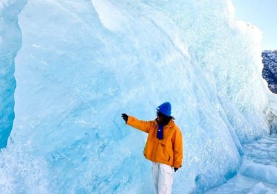 Traveler photo: Winter is a great time to admire the Laigu glacier with the stunning blue ice in Nyingchi. (December 2025)	