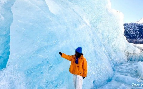 Traveler photo: Winter is a great time to admire the Laigu glacier with the stunning blue ice in Nyingchi. (December 2025)	