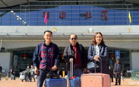 Traveler photo: Welcoming our beloved guests at Lhasa airport with the traditional white hada. (February 2026)	