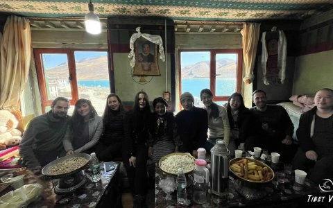 Traveler photo: We visited a local family near Yamdrok Lake. (January 2025)