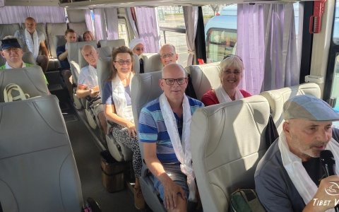 Traveler photo: A clean and tidy tour bus, with a satisfied smile on our guest’s face, says it all. (July 2025)