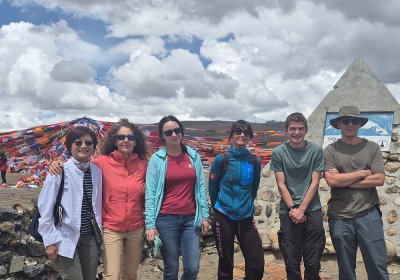 Traveler photo: Guests pose together during their Tibet journey, capturing the wonderful moments of their plateau adventure. (July 2026)