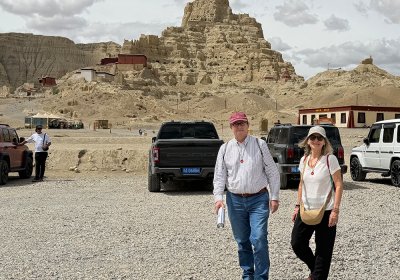 Traveler photo: Our beloved guests explore Guge Kingdom ruins, one of the most famous attractions in Ngari prefecture, the western Tibet. (July 2026)	