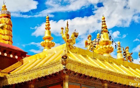 Traveler photo: The golden summit of Jokhang Temple, the spiritual heart of Tibet. (July 2025)