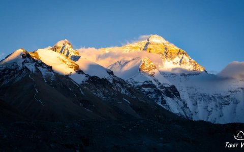 Traveler photo: The golden summit of Mt. Everest glowing at sunset is a breathtaking sight. (July 2025)