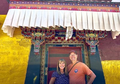 Traveler photo: Red, yellow, and white are the three main symbolic colors in Tibetan culture. (July 2025)