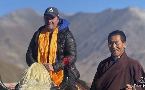 Traveler photo: Taking pictures with decorated Tibetan yaks is great fun during a Tibet tour. (Jun 2025)