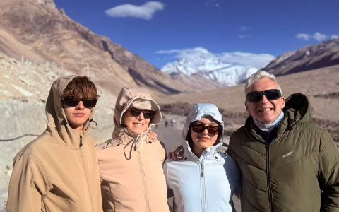 Traveler photo: Our group at Everest Base Camp. (June 2026)