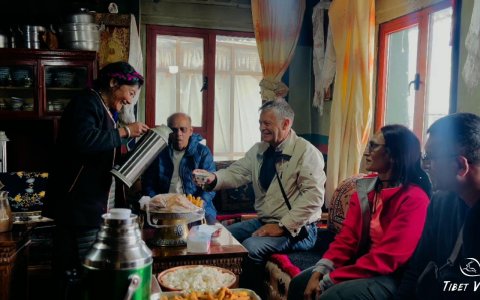 Traveler photo: Happy moments with our guests during a family visit near Yamdrok Lake. (Jun 2025)